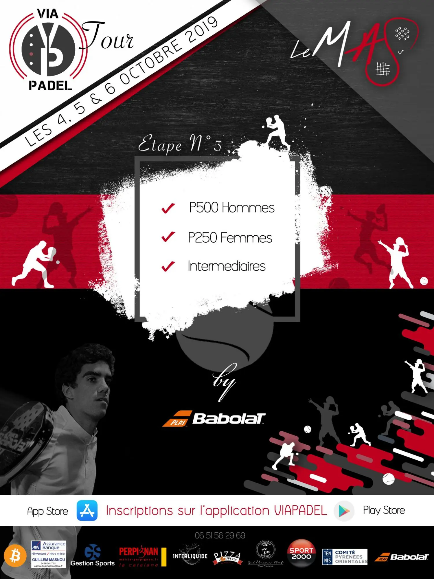 affiche via padel tour le mas | Padel Magazine