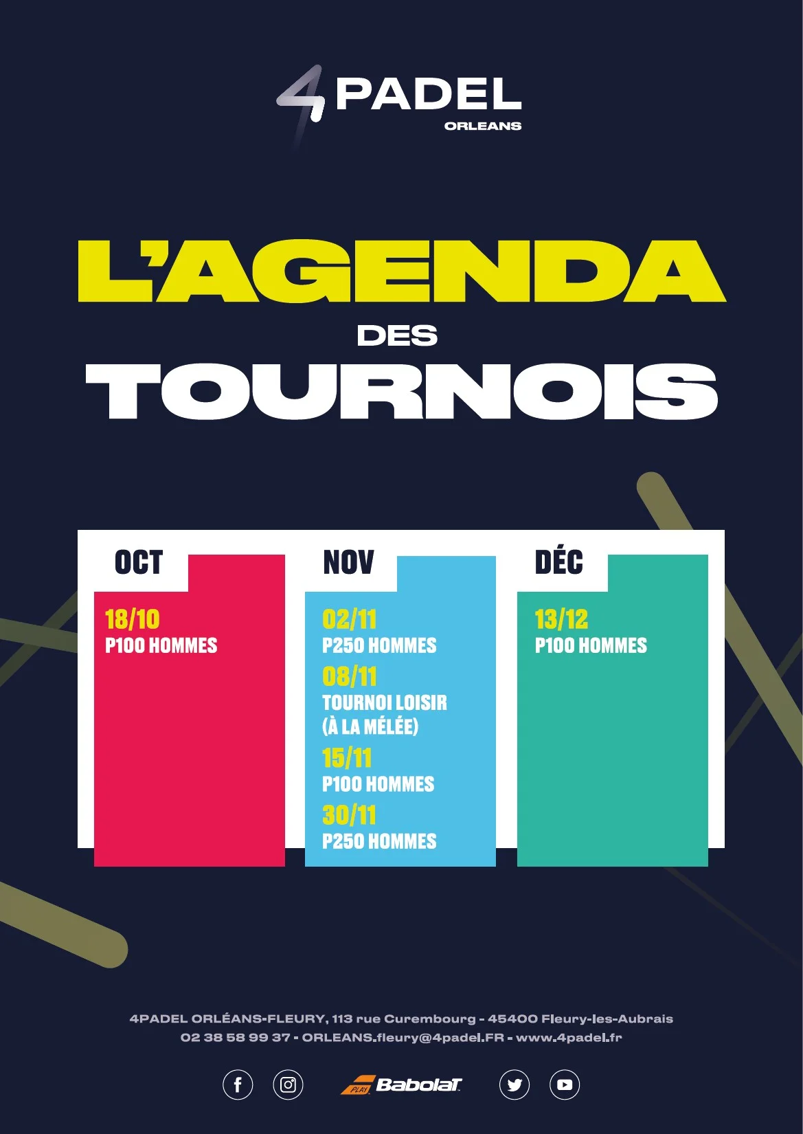 tournois de padel 4PADEL orléans | Padel Magazine