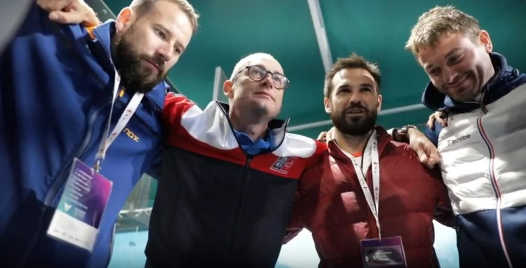 Alexis Salles et Benjamin Tison motivent les troupes avant la finale