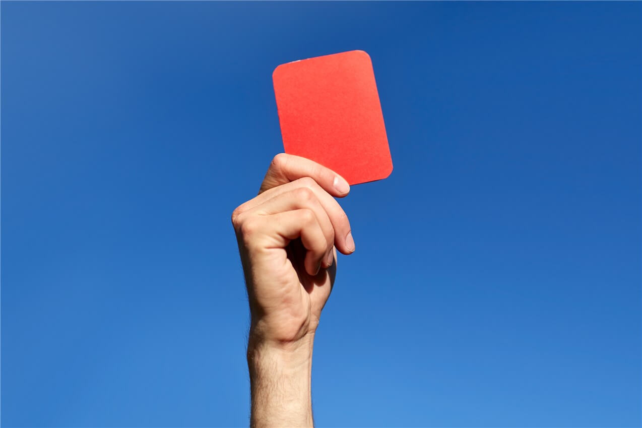 Red card padel
