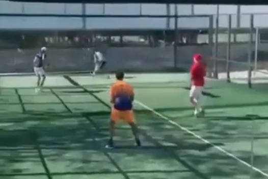 Le coup du scorpion de Galan face à Tapia / JMD