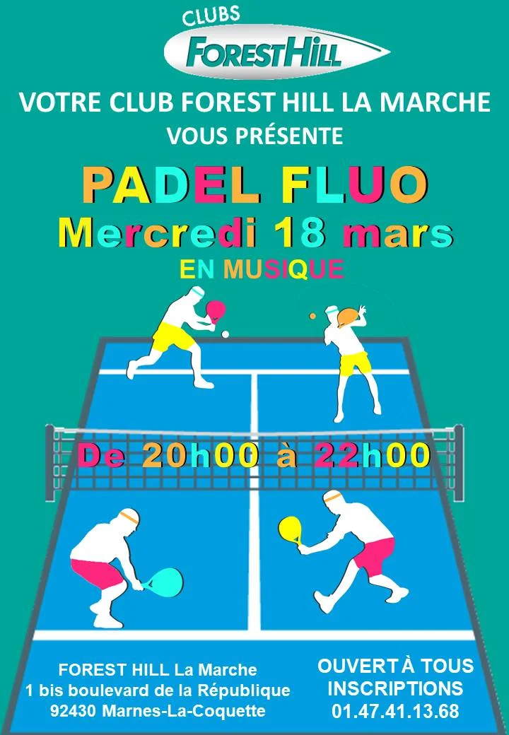 Soirée Padel Fluo - Mercredi 18 mars 2020 Maroua | Padel Magazine