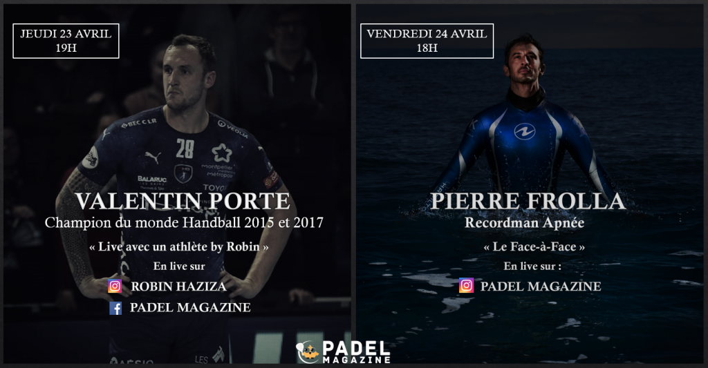 2 grandes eventos de padel com Valentin Porte e Pierre Frolla