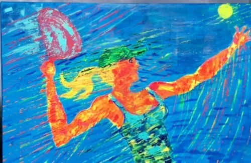 peinture padel Ric’heart la padeleuse | Padel Magazine