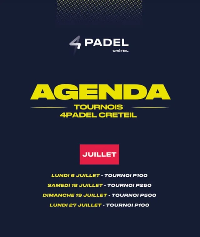 4 tournois 4PADEL Crétreil