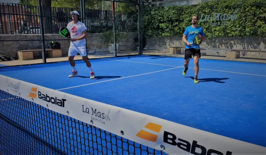 Feliciano Lopez et Bastien Blanqué en mode padel !