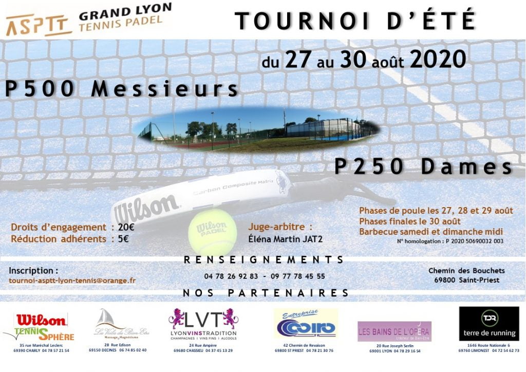Stages et tournois à l’ASPTT Lyon