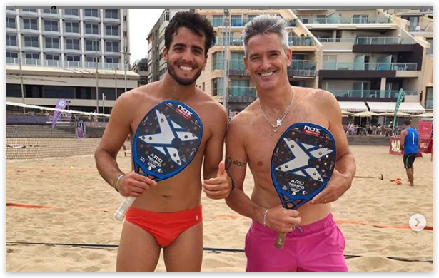 Miguel Lamperti et Antomi Ramos palas Nox Beach Tennis