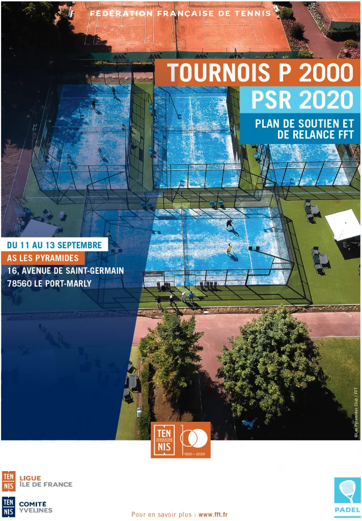 affiche P2000 pyramides paris padel | Padel Magazine affiche P2000 pyramides paris padel