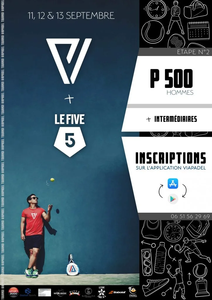 nouvelle affiche Via Padel le five étape 2 | Padel Magazine