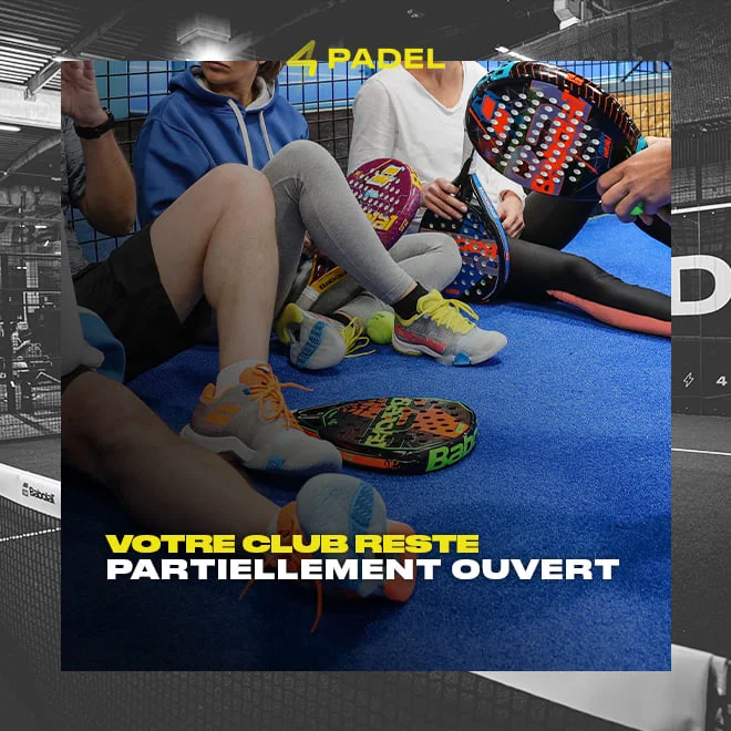 4PADEL marville ouvert partiellement confinement | Padel Magazine