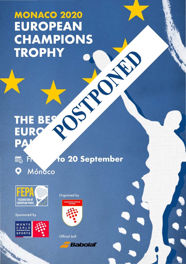 European Champions Trophy reportée