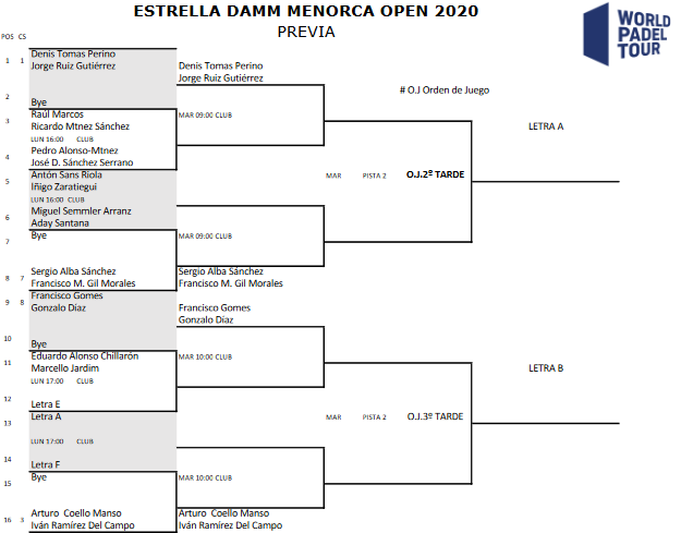 Menorca Open WPT Previas Masculino