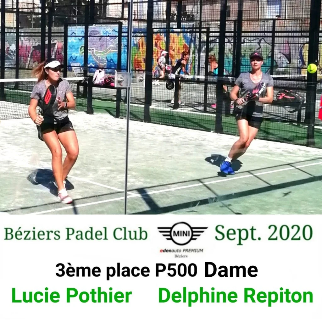 Open Mini P500 Béziers 3ème place F | Padel Magazine
