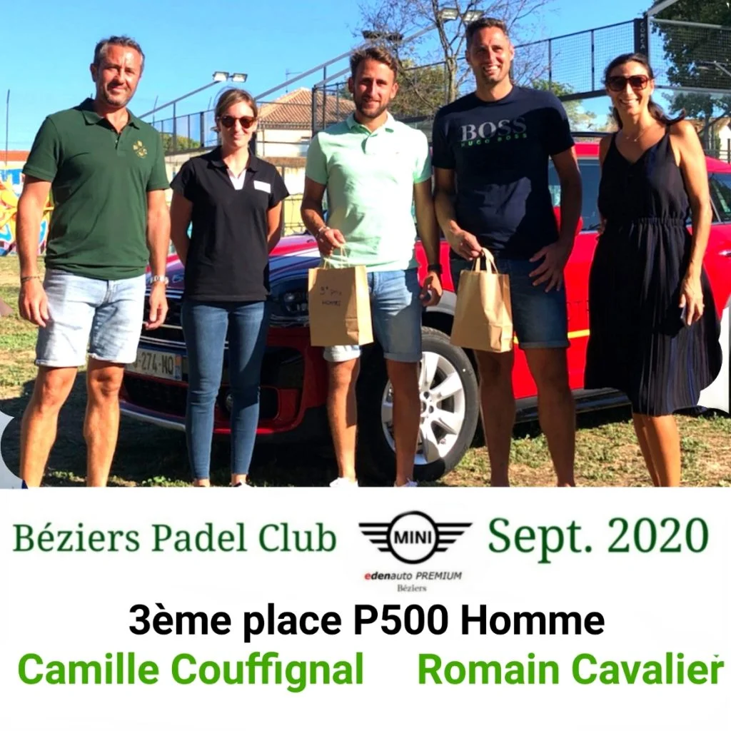 Open Mini P500 Béziers 3ème place H | Padel Magazine