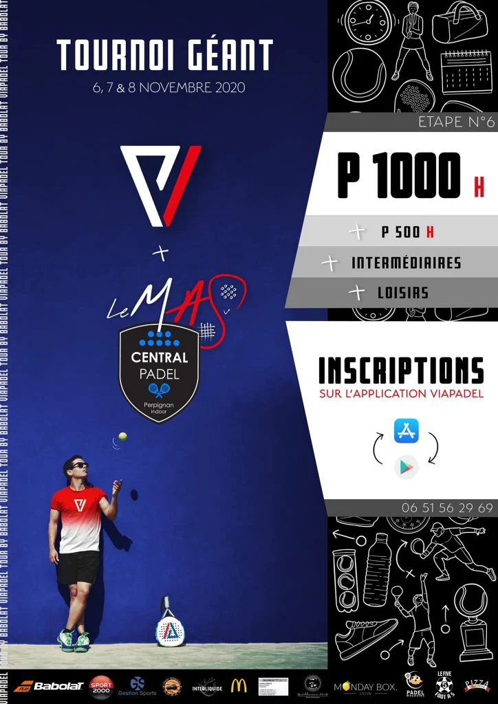 viapadel tournoi geant 2020 affiche | Padel Magazine viapadel tournoi geant 2020 affiche