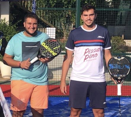 brandon ethan sfez with diego rosell padel