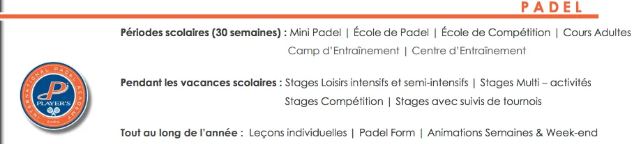 players academy programme