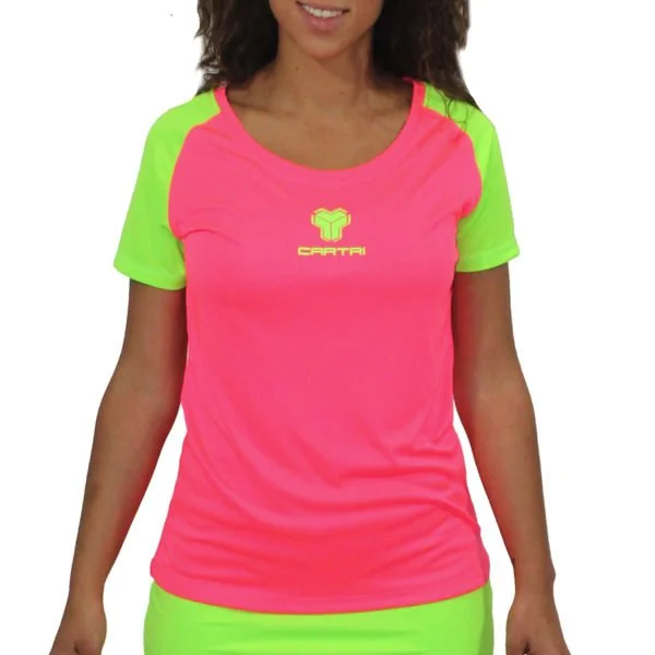 Cartri shirt fille femme rose vert