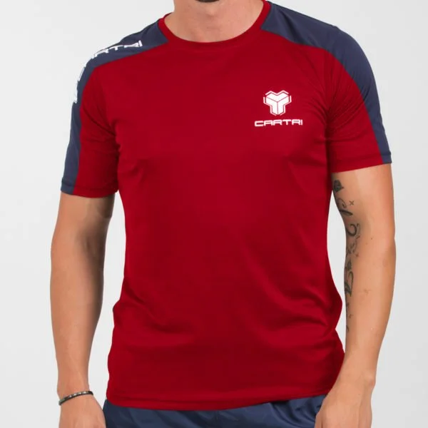 Cartri shirt rouge bleu