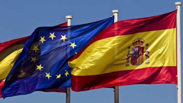 スペイン-ヨーロッパの旗