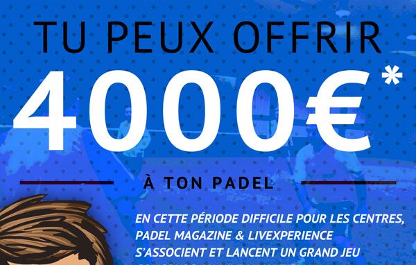 jeux concours padel exprience streaming