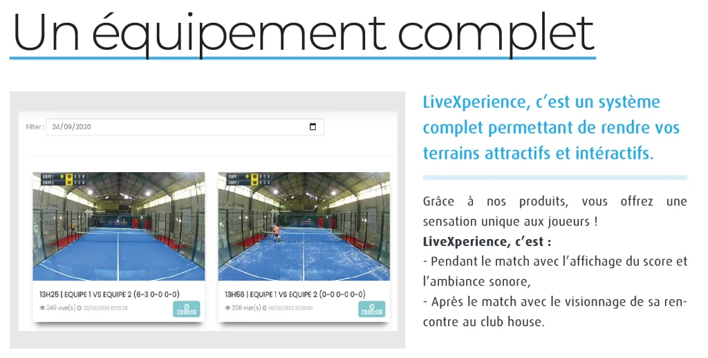 équipement live padel livexperience | Padel Magazine