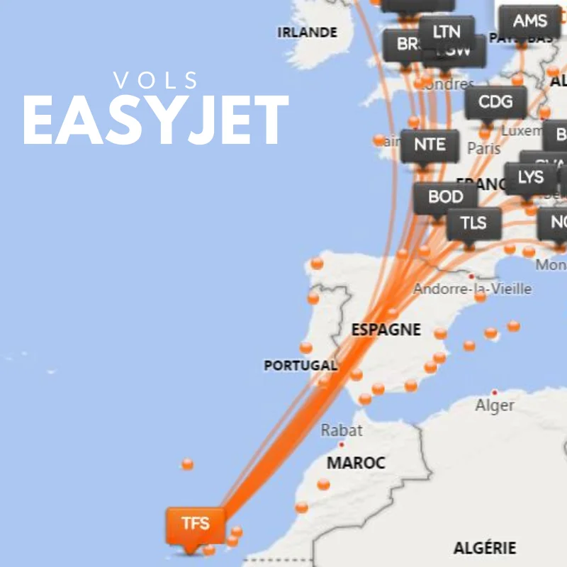 EASYJET paris tenerife padel