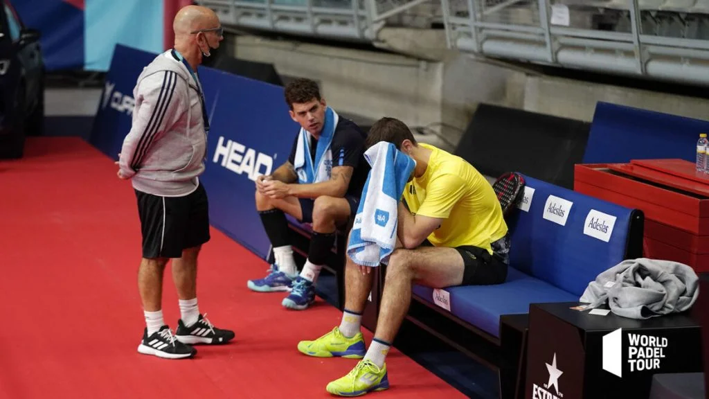 Lucho Capra blessure world padel tour