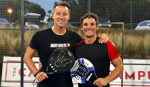 Former rugby player Max Evans fan of padel