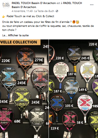 Padel Touch click and collect