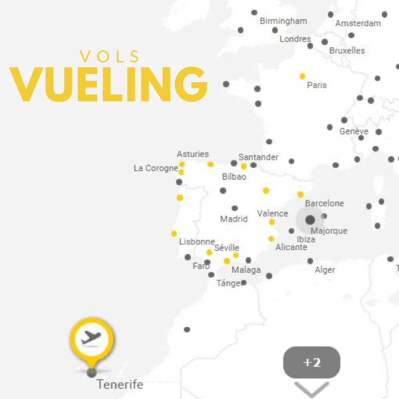 vueling padel tenerife vols france