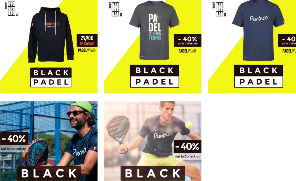 Le BLACK PADEL avec Twenty By Ten