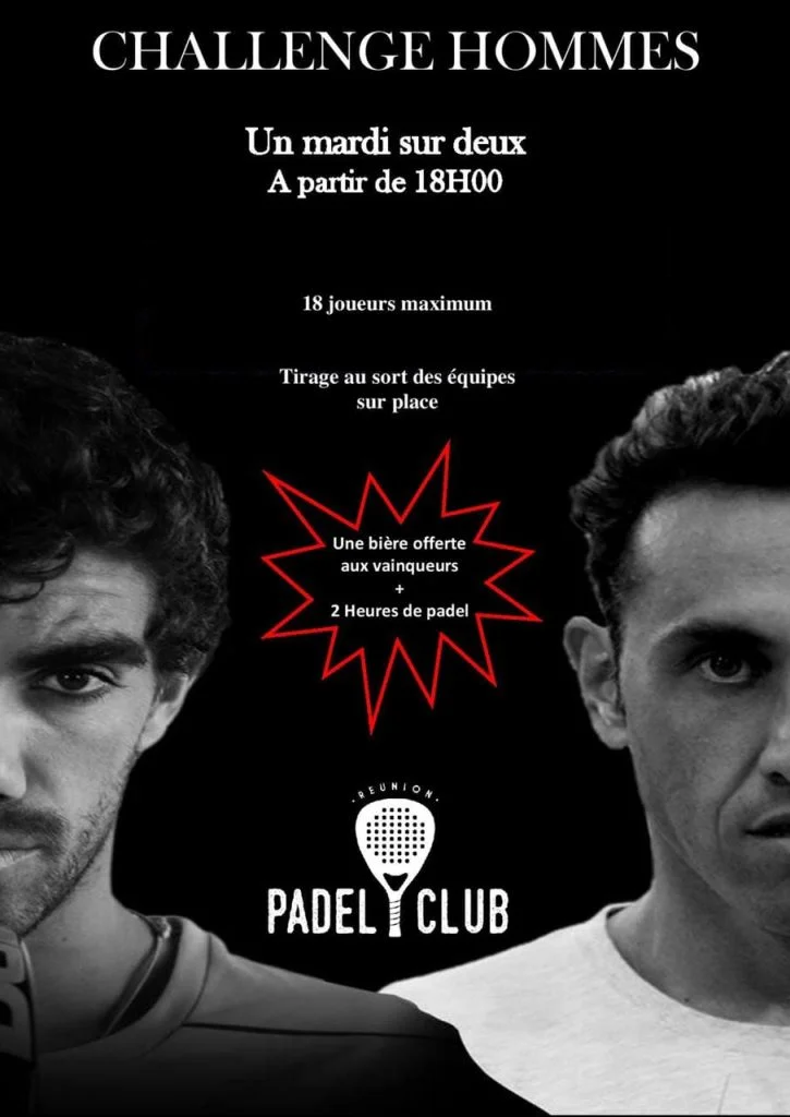 challenge messieurs réunion padel club | Padel Magazine