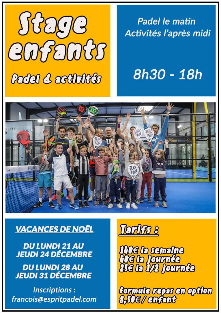 STAGE PADEL LYON ESPRIT PADEL