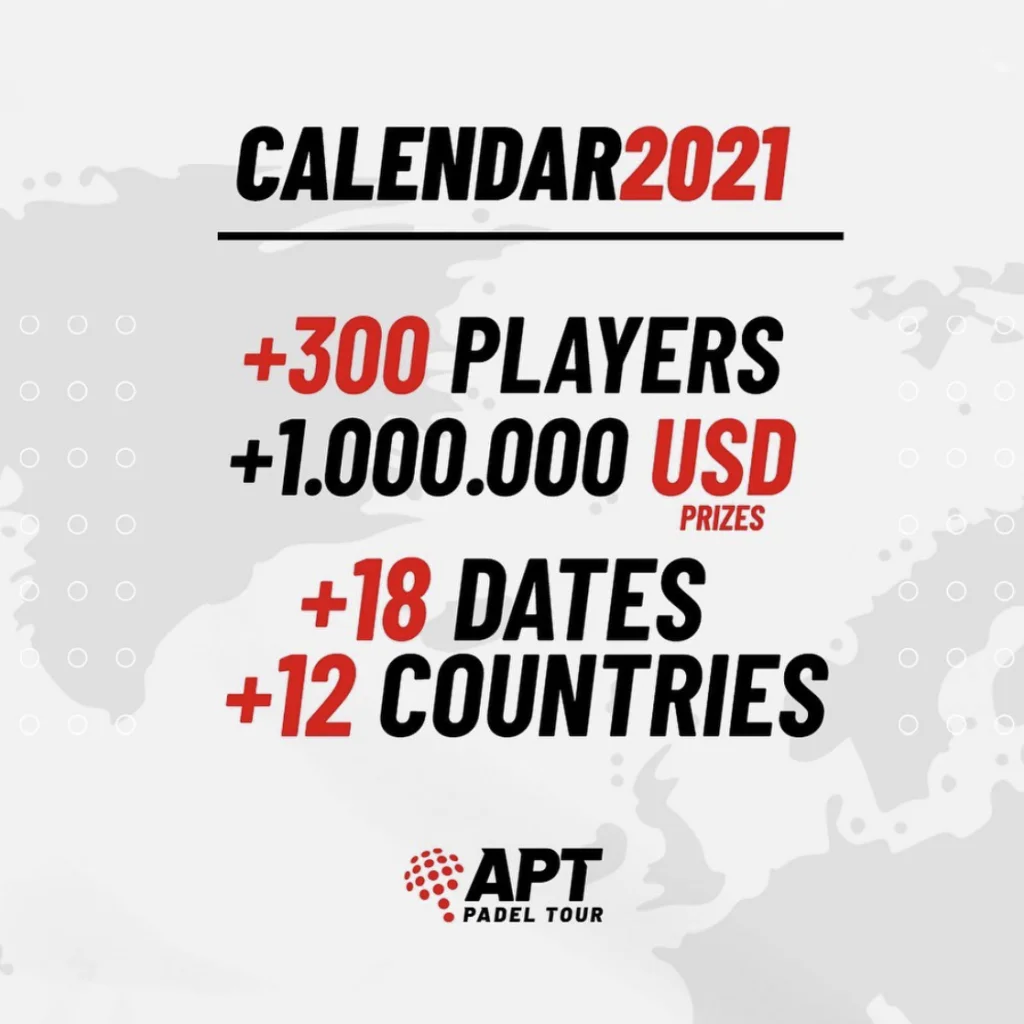 calendrier 2021 apt padel tour