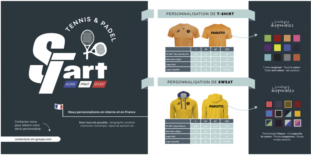 ST Art: Personalize your club or company outfits