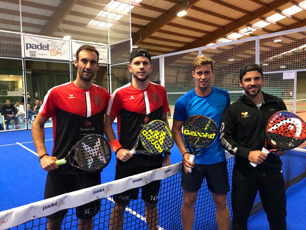 Ivan Lopez Munoz Norbert Nemcsek et les champions suisses Valentin Wenger Dylan Sessagesimi