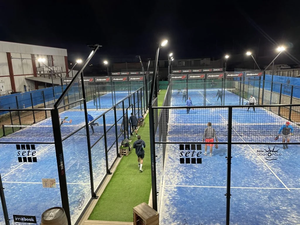 Sète padel club piste vue de haut