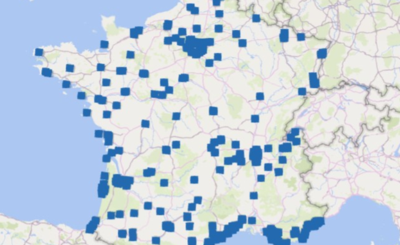 Kennzahlen von padel Französisch: 320 Clubs und 780 Plätze
