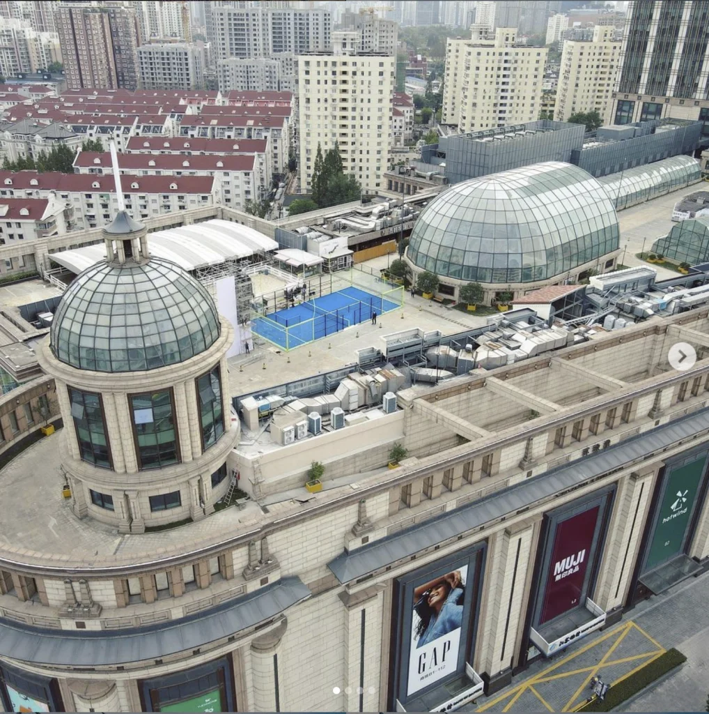 shangai padel shopping de telhado da china