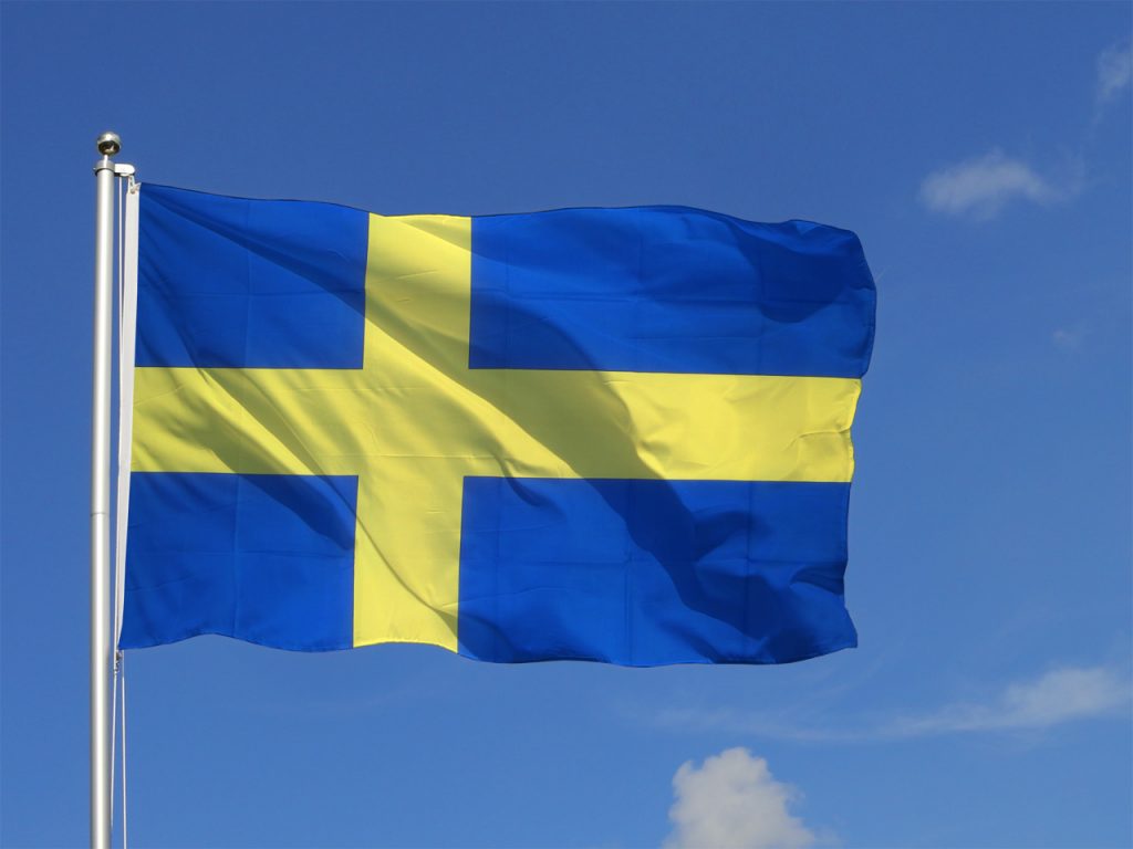 Svezia padel drapeau