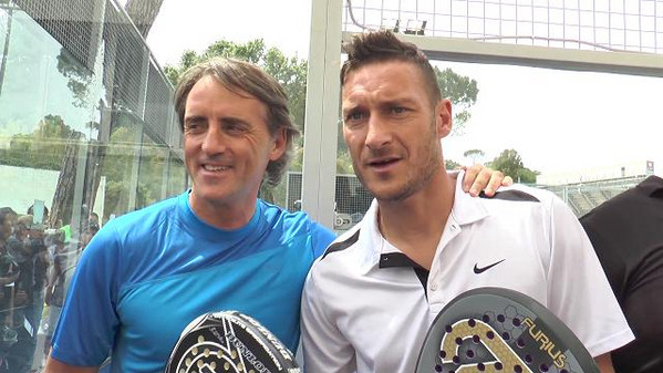 totti roberto mancini padel raquette