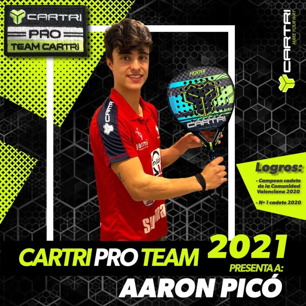 Aaron Pico Cartri Pro Team 2021 | Padel Magazine Aaron Pico Cartri Pro Team 2021