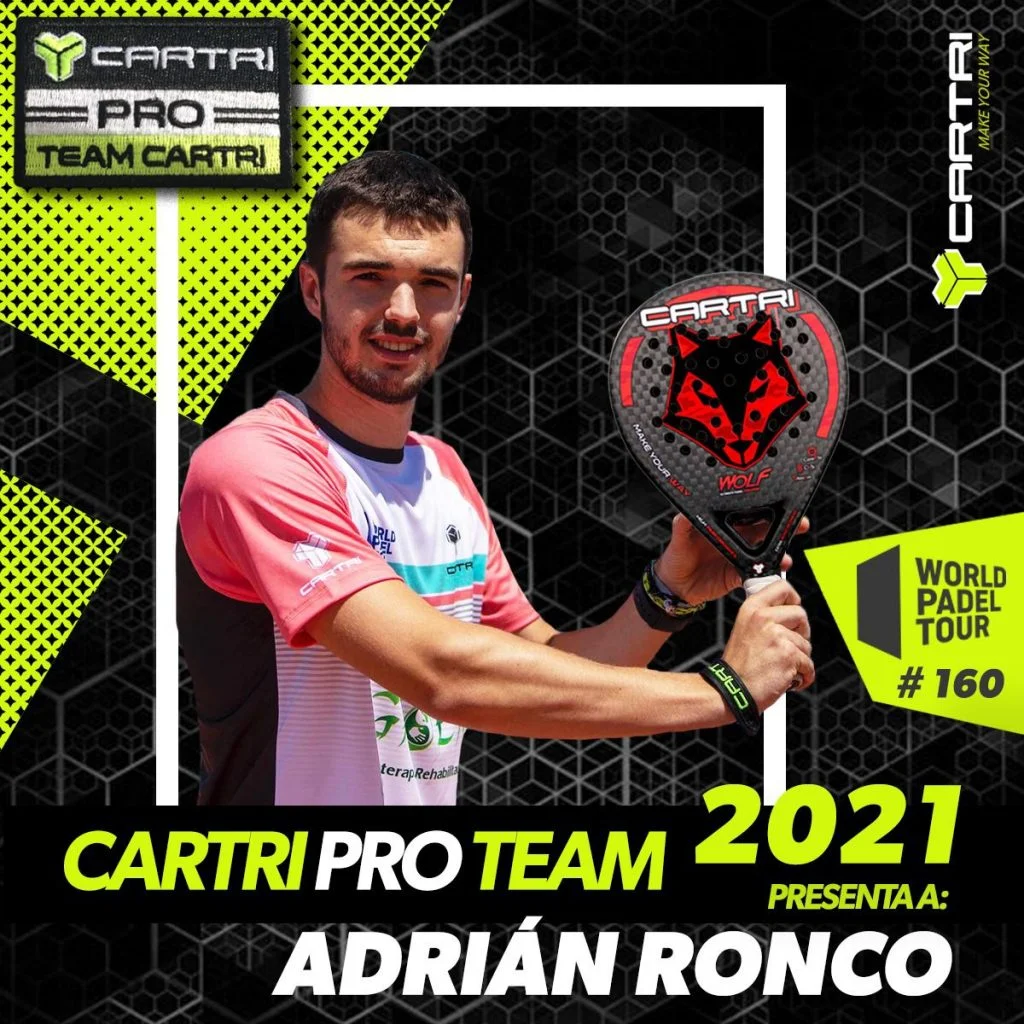 Adrian Ronco Cartri Pro Team 2021 | Padel Magazine Adrian Ronco Cartri Pro Team 2021