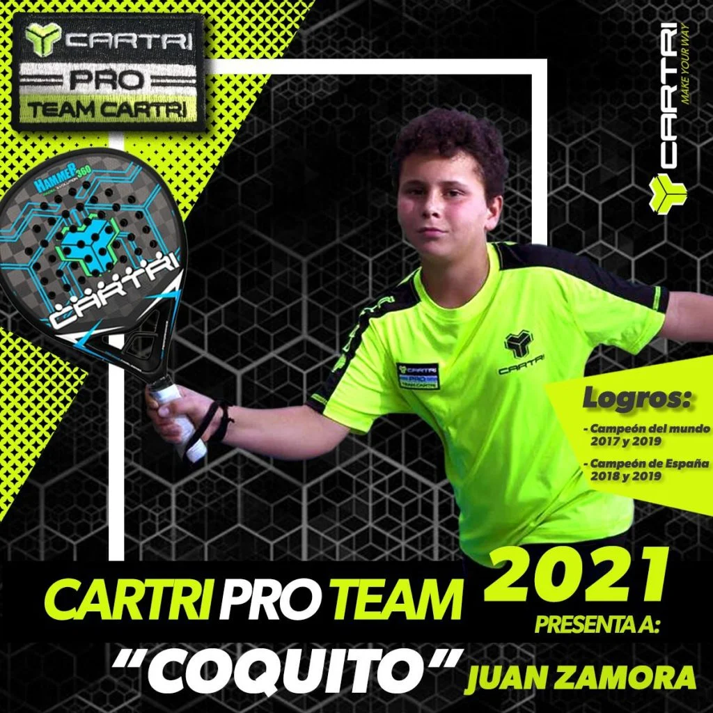 Coquito Juan Zamora Cartri Pro Team 2021 | Padel Magazine Coquito Juan Zamora Cartri Pro Team 2021