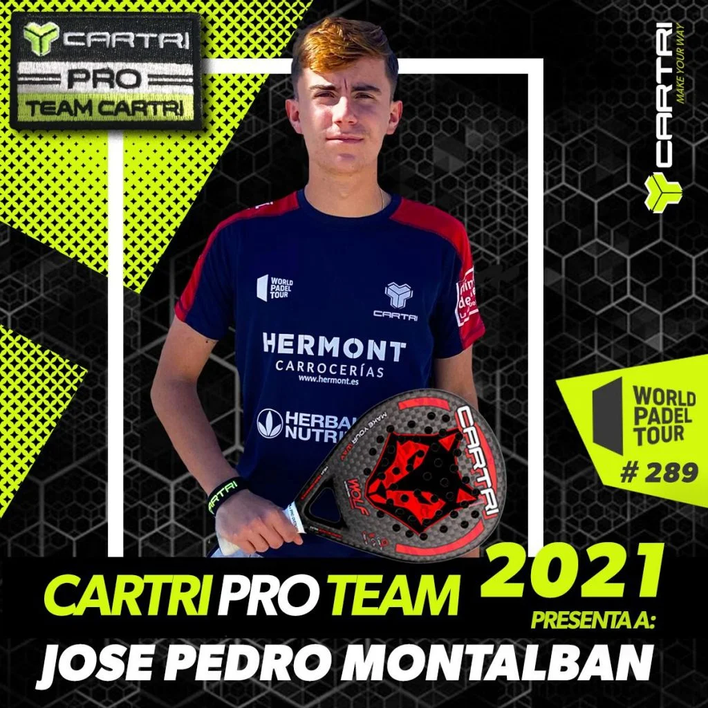 Jose Pedro Montalban Cartri Pro Team 2021 | Padel Magazine Jose Pedro Montalban Cartri Pro Team 2021