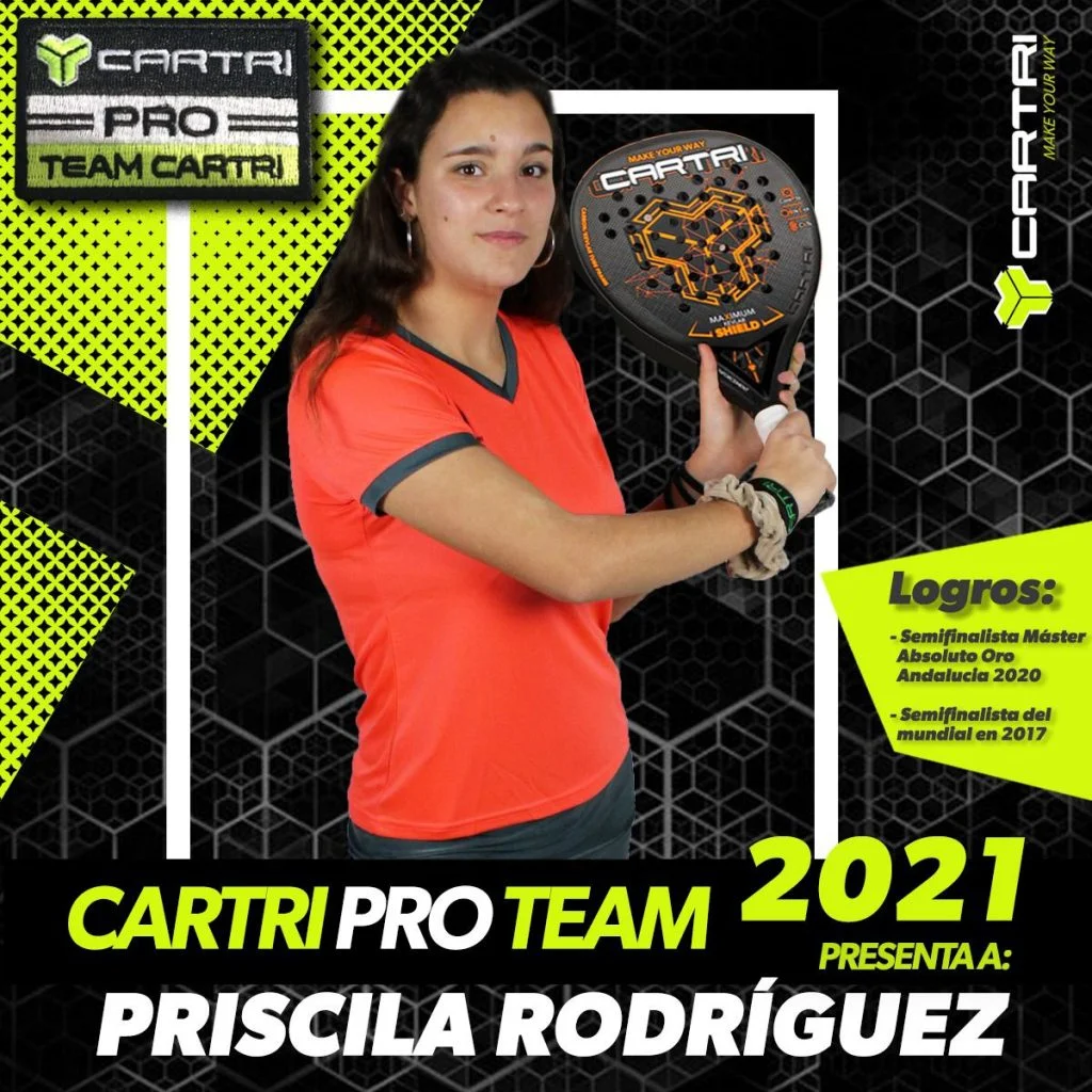Priscila Rodriguez cartri pro team 2021 | Padel Magazine Priscila Rodriguez cartri pro team 2021