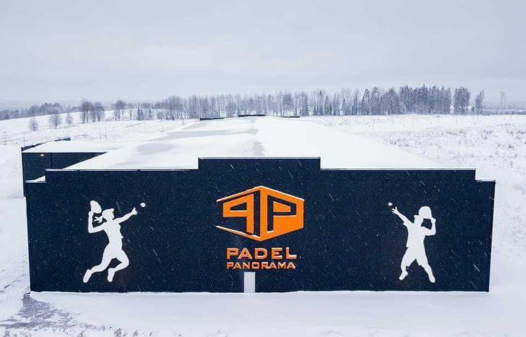 padel スウェーデンのパノラマ外観雪