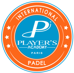 Logotip de tennis del jugador padel
